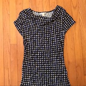 Banana Republic shirt shell, geometric print XS